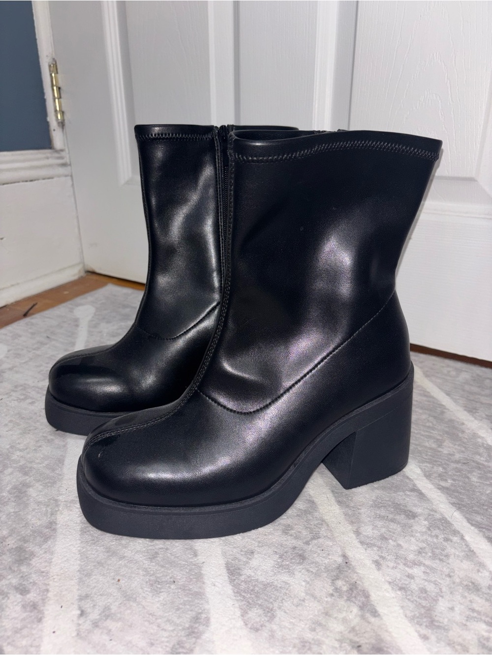 torrid Black Chunky Platform Ankle Boots